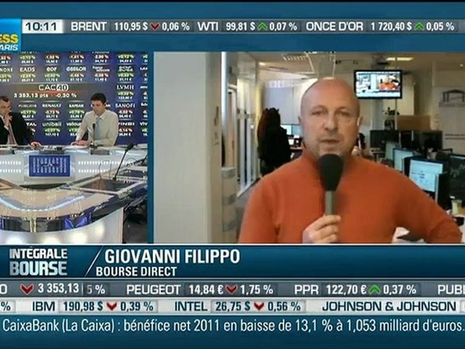 Les infos d'experts de Bourse Direct dans intégrale bourse vendredi 27 janvier 2012