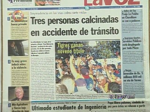 Titulares de Primera Página