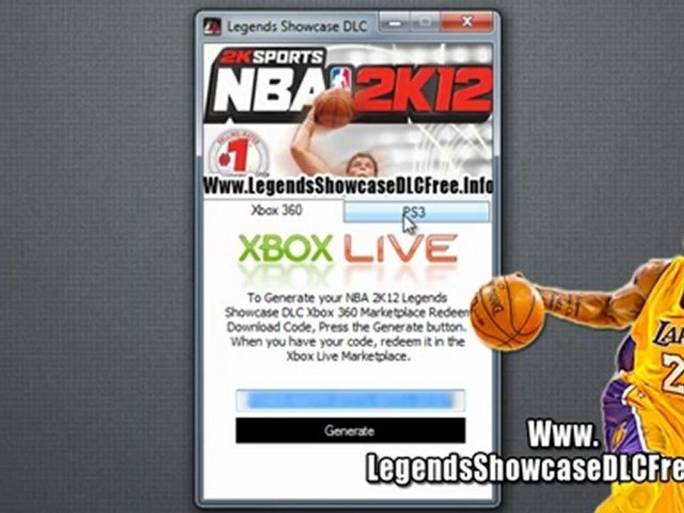 Download NBA 2K12 Legends Showcase DLC Free - Tutorial