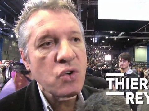 Thierry Rey, judoka, soutient François Hollande