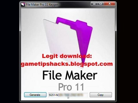 File Maker Pro 11 Keygen