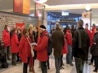 Sciopero in Belgio, bloccata frontiera con la Germania