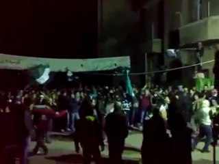 فري برس   دمشق برزة مسائية ثورية رائعة 29 1 2012