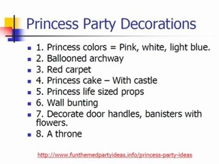 Princess Theme Party Ideas