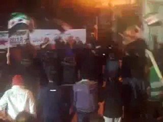 فري برس   حمص الغوطة مظاهرات ليلية 27 1 2012