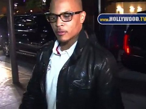 T.I. y Tameka Tiny Cottle cenan con su familia