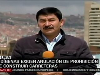 Bolivia: habitantes del TIPNIS exigen construcción carretera