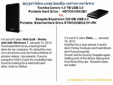 Toshiba Canvio 1.0 TB USB 3.0 HDTC610XK3B1 vs. Seagate Expansion ST903204EXA101-RK