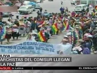 Bolivia: Marchistas indígenas llegan a la capital