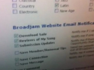 Adjusting Your E-mail Settings on Broadjam