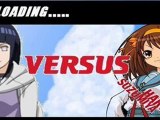 Anime Fight Hinata VS Haruhi Suzumiya