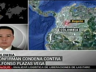 Confirman 30 años de prisión contra Plazas Vega