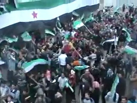 فري برس حماه حلفايا مظاهرة نهارية نصرة لحلب 29 1 2012