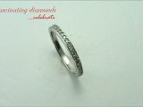 Round Cut Diamond Anniversary Band With Round Cut Side Diamonds In Pave Setting