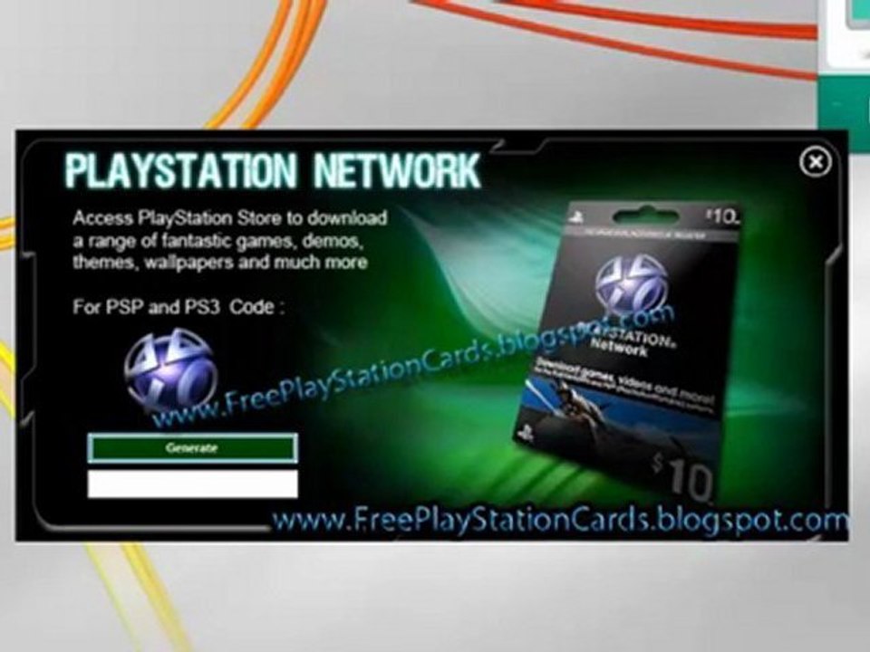 Playstation Network Free 10$ Giveaway NEW Codes (2012)