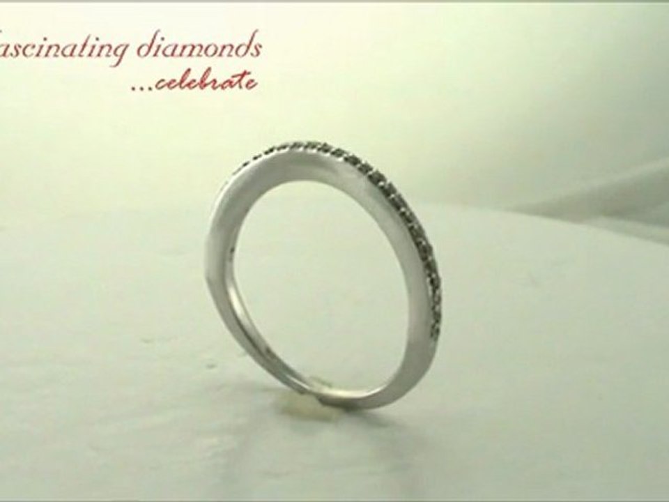 Round Cut Diamond Wedding Anniversary Band Pave Set