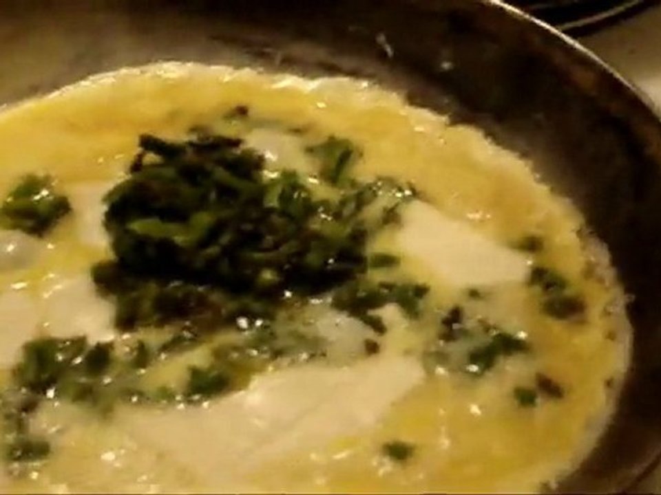 Survival Chef's own, Scrambled Eggs with Fiddle Heads
