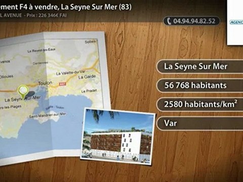 Appartement F4 à vendre, La Seyne Sur Mer (83)