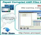 Repair corrupted  AMR audio file format easily