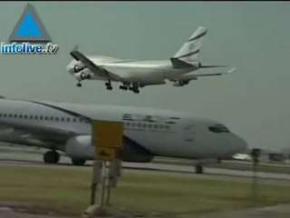 طائرة اثيوبية هبطت بسلام في مطار بن غوريون الدولي