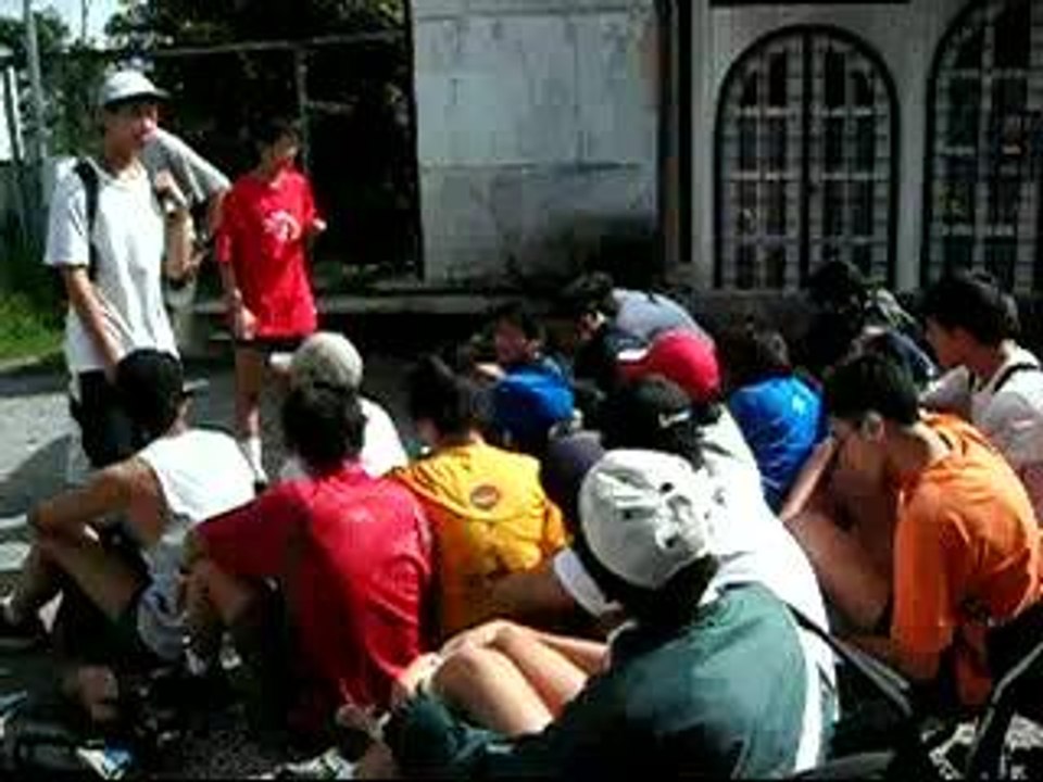 Briefing before gunung Irau