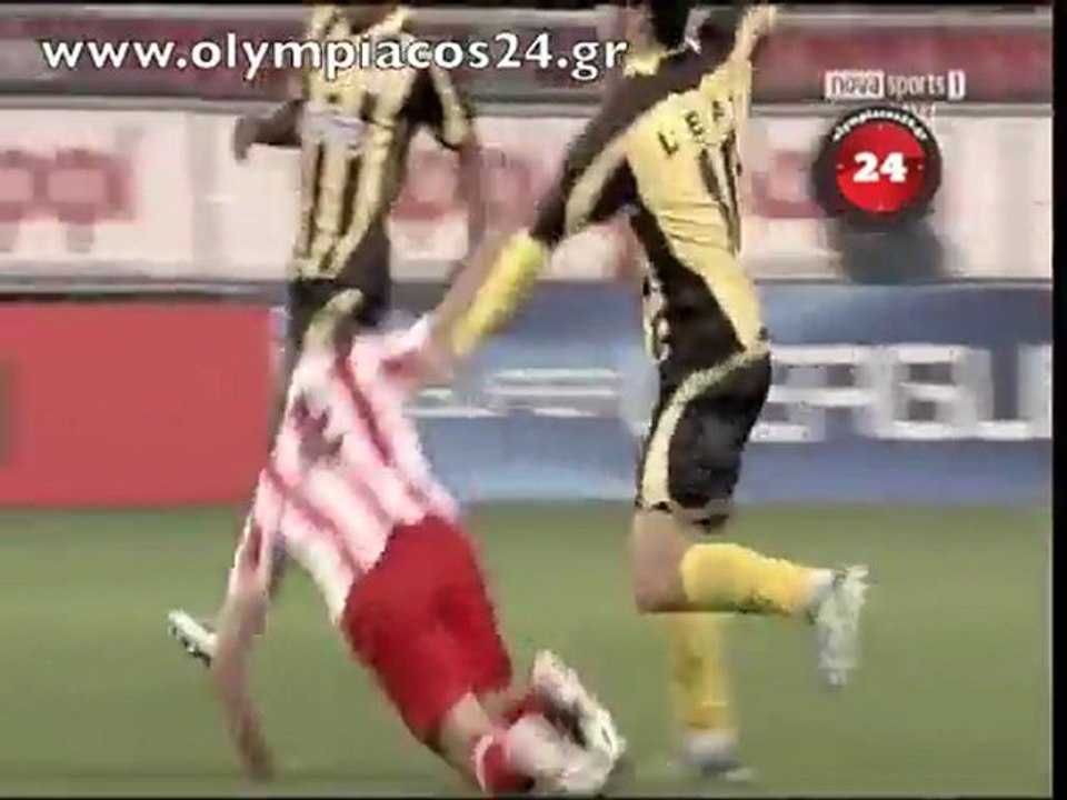 Βάναυσα φάουλ κατά των παικτών του ολυμπιακού