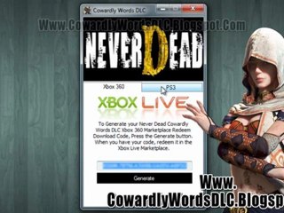 Never Dead Cowardly Words DLC Free Xbox 360 - PS3