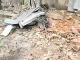 فري برس   حماة حي الحميدية آثار الدمار نتيجة القصف  30 1 2012 ج2