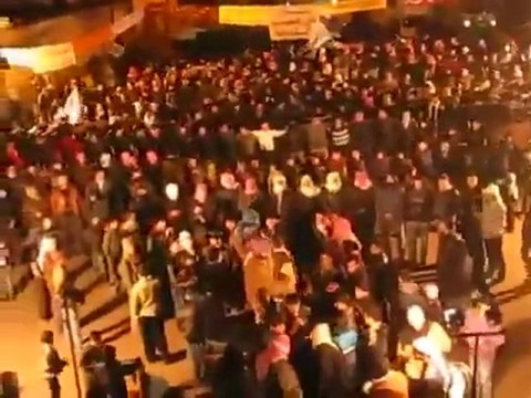 فري برس حلب تل رفعت مظاهرة مسائية 30 1 2012م جـ2