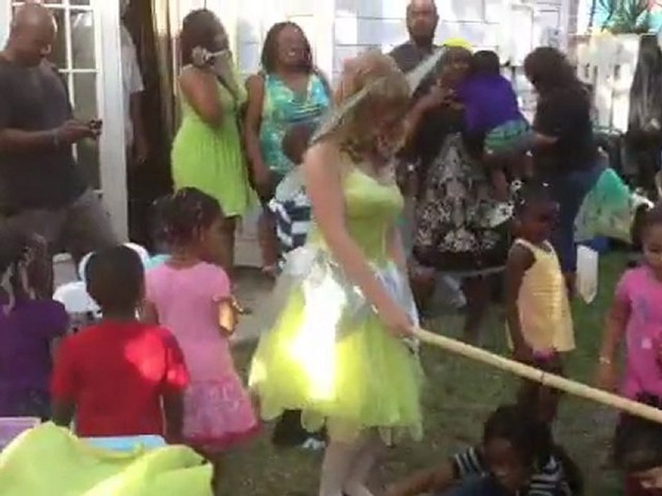 Tinkerbell Party Rentals on Four J Bouncer