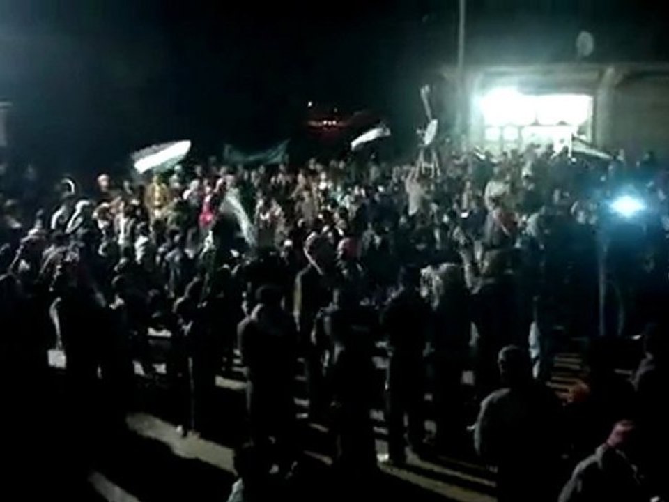 فري برس   مارع   ريف حلب  مسائية نصرة للمدن المحاصرة 30 1 2012