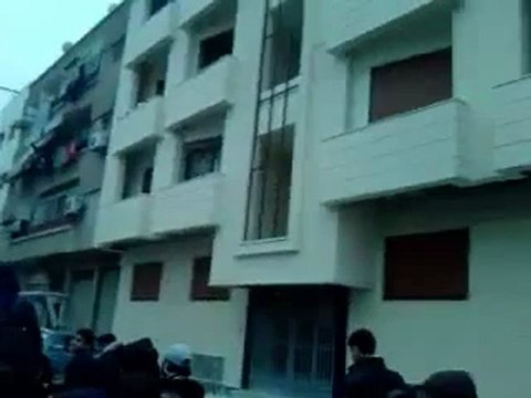 فري برس دمشق مظاهرة طلابية في حي الميدان من أمام جامع الدقاق 30 1 2012