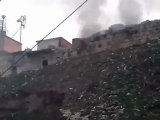 فري برس   حماة قصف مدفعي و إطلاق نار عشوائي على قلعة المضيق الأثرية 30 1 2012 ج4