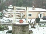 Les premiers flocons de neige tombent en Provence