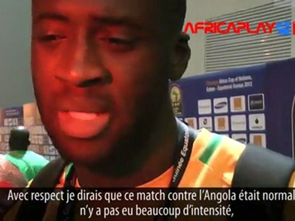 Yaya Touré après victoire vs Angola