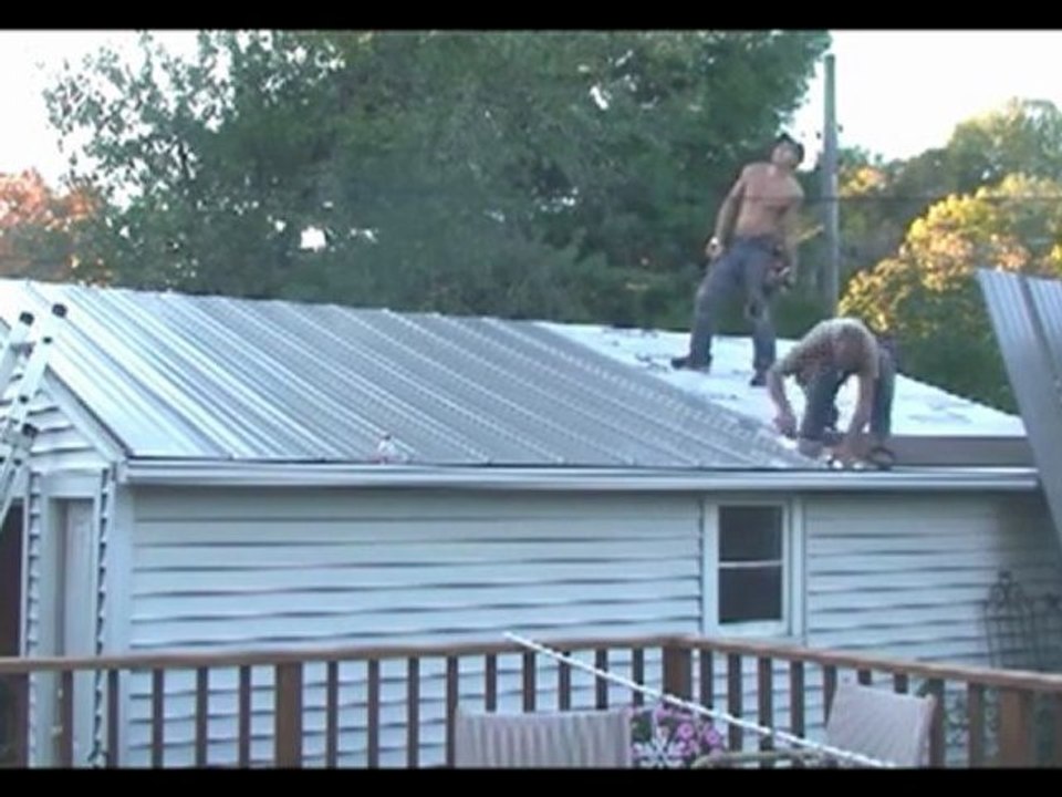 Garage Roof Installation-Panel Sections