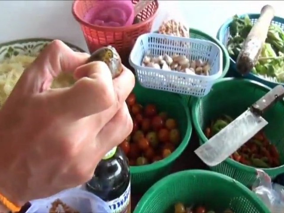 Trip Gourmand  La salade de papaye Lao - Vientiane - Laos - YouTube [freecorder.com]