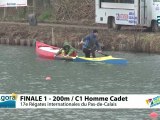 FINALE 1 (200m) C1 HOMME CADET - REGATE INTERNATIONALE DU PAS-DE-CALAIS 2012