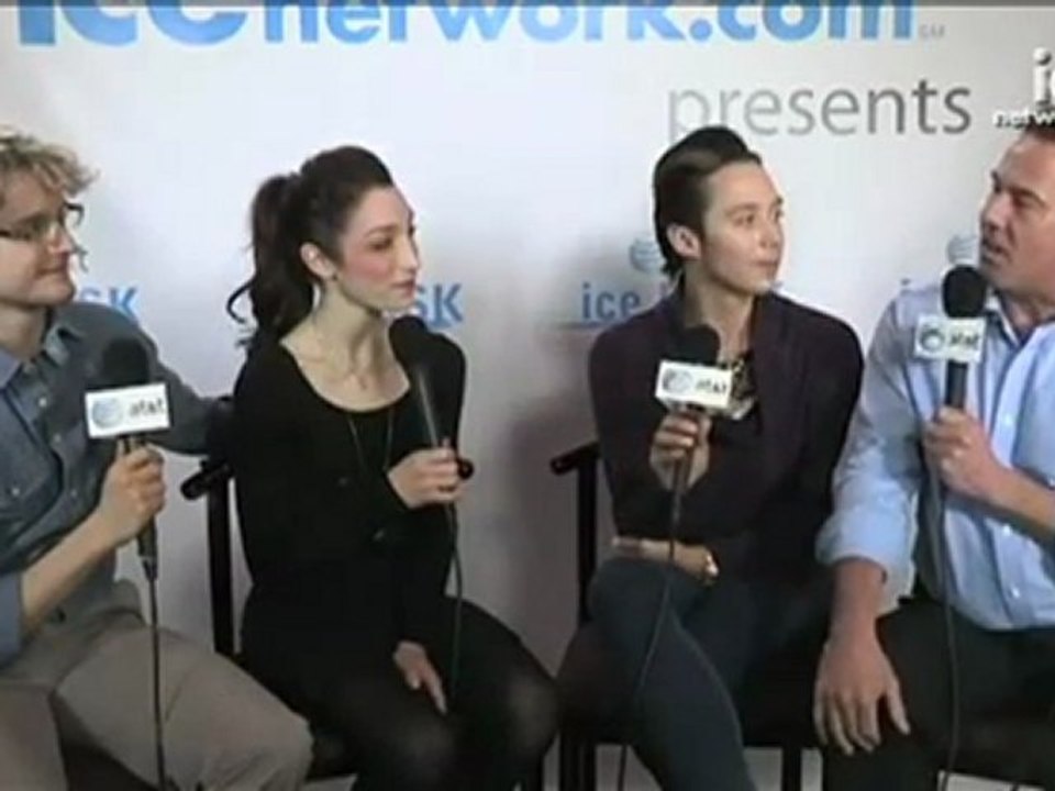 AT&T Ice Desk - Meryl Davis & Charlie White
