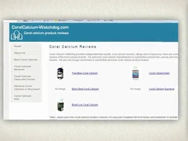 Coral Calcium Alert - Product Reviews