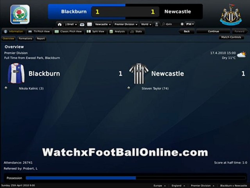 watch Blackburn v Newcastle live streaming