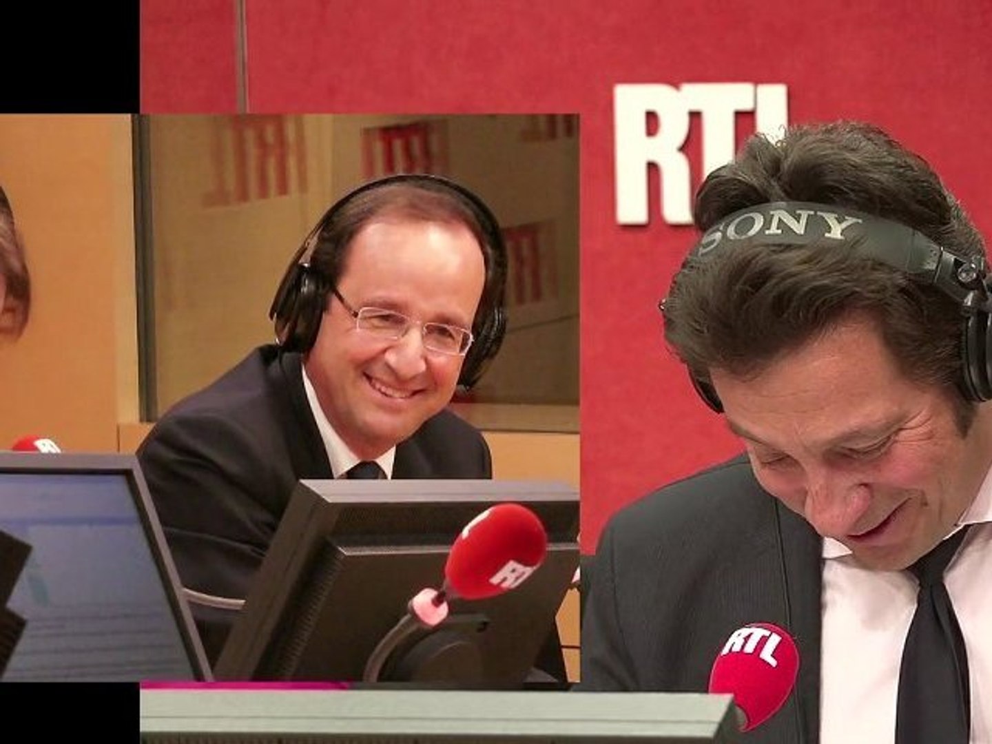 Laurent Gerra Imite Hollande Avec Son Casque