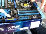 ASUS P7P55D P55 LGA1156 Core i5 Motherboard Unboxing Linus Tech Tips