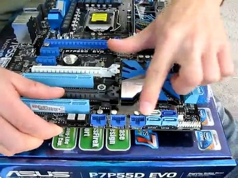 ASUS P7P55D EVO P55 LGA1156 Core i5 Motherboard Unboxing Linus Tech Tips