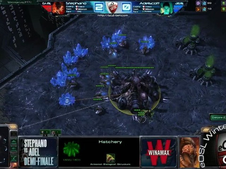 Demi-finale - Stephano vs Adel - match 3 - eOSL Winter'12