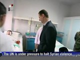 Syria's Assad meets wounded soldiers in hospital