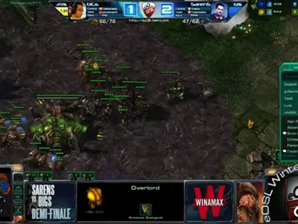 Demi-finale - SarenS vs biGs - match 4 - eOSL Winter'12
