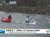 FINALE 1 (200m) K1 HOMME CADET - REGATE INTERNATIONALE DU PAS-DE-CALAIS 2012