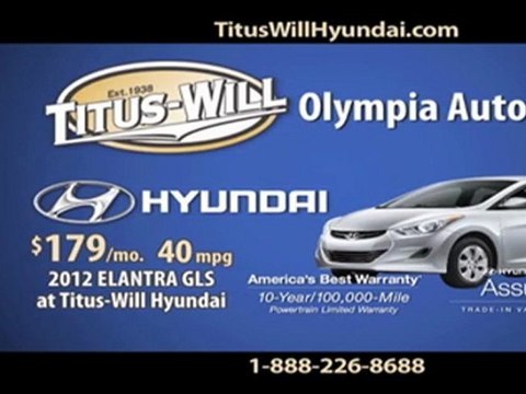 2012 HYUNDAI ELANTRA Martin Way, Tacoma, Centralia - NEW Lease Deal at TITUS WILL 1.888.226.8688