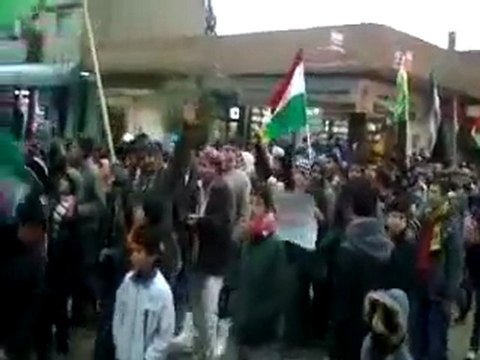 فري برس مظاهرة عامودا مقطع رائع 31 1 2012